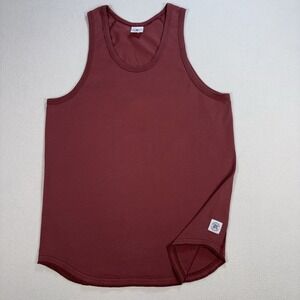 Reigning Champ Lightweight Tank Top Mens S Light Red Burgundy Cotton Gym Workout